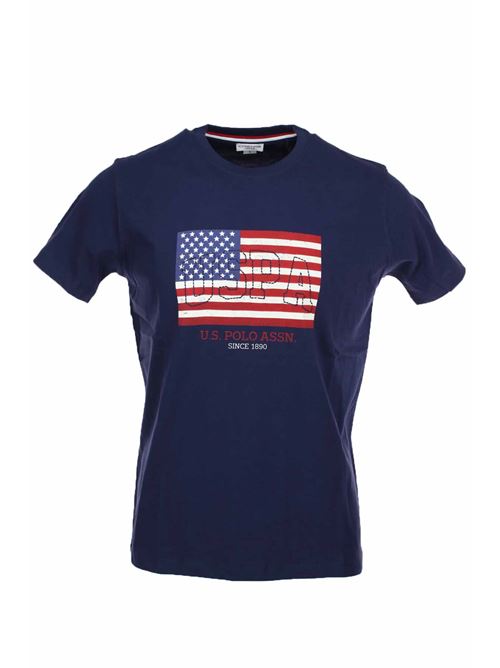 T-shirt mezza manica stampa bandiera US Polo Assn | TShirt | 5719249351177